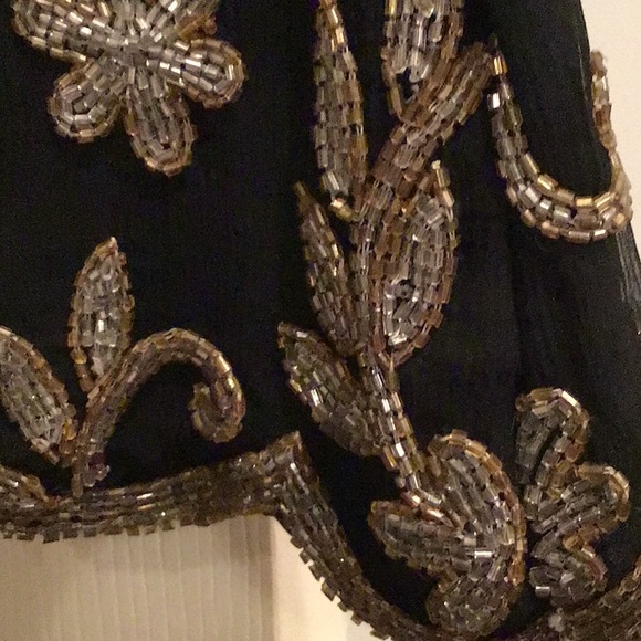Vintage stenay petite beaded evening top - Picture 4 of 6